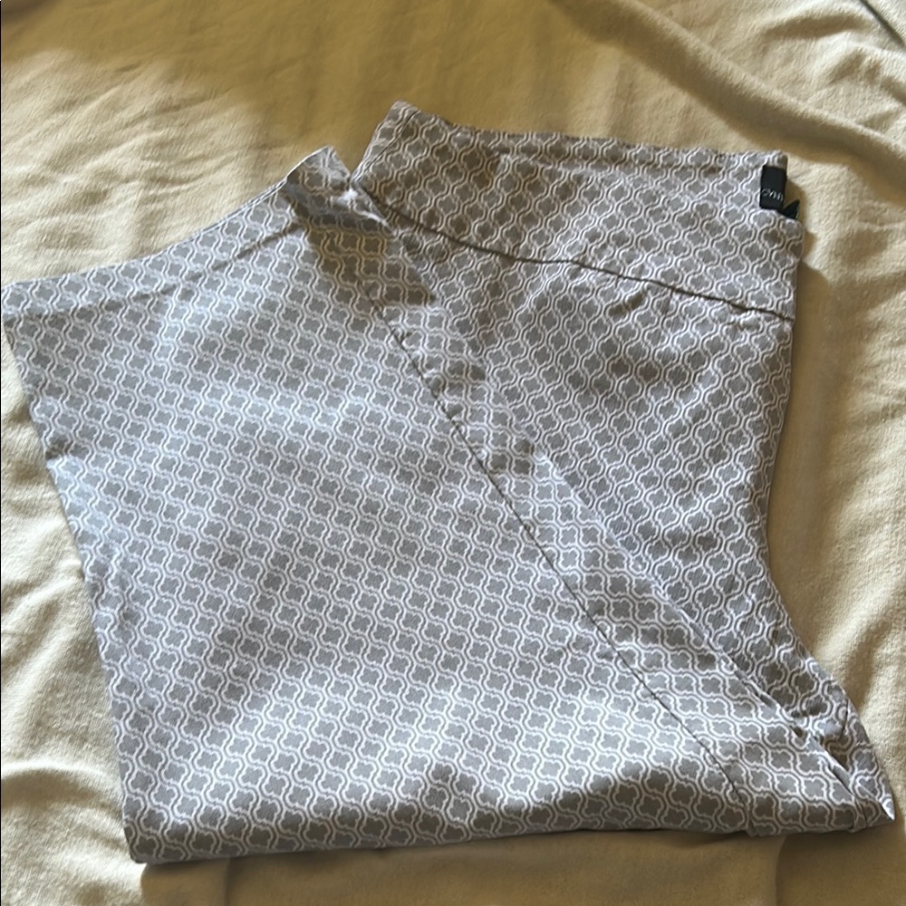 Cynthia Rowley Gray Patterned Skinny Jeans